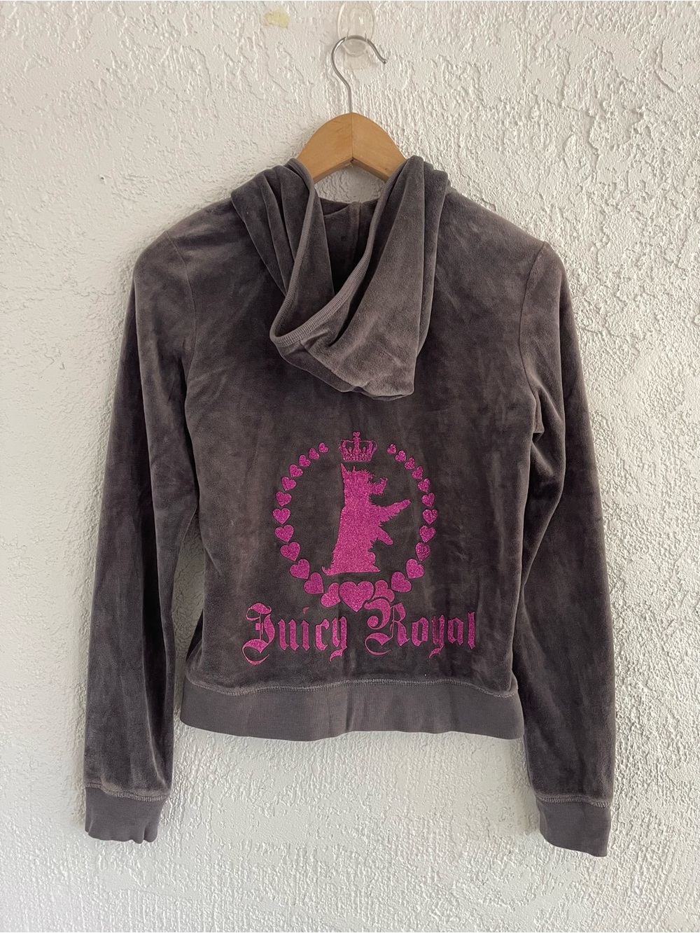 Juicy Couture Juicy Royal Grey Tracksuit Sweatpants Jacket Set - Picture 5 of 14
